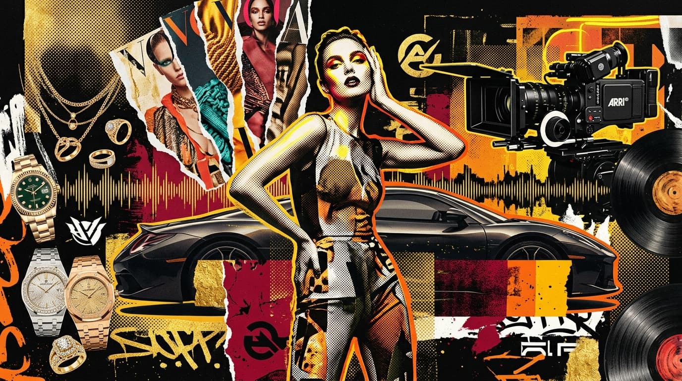 Pop Art Editorial Montage — Client Craftsmanship & Haute Direction